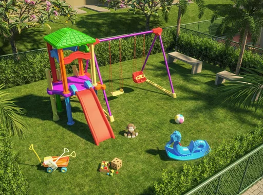 Playground infantil render area lazer