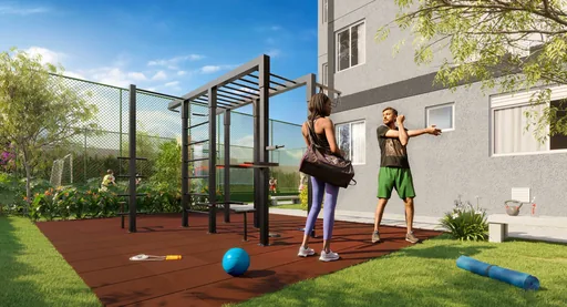 Area fitness externa academia ar livre