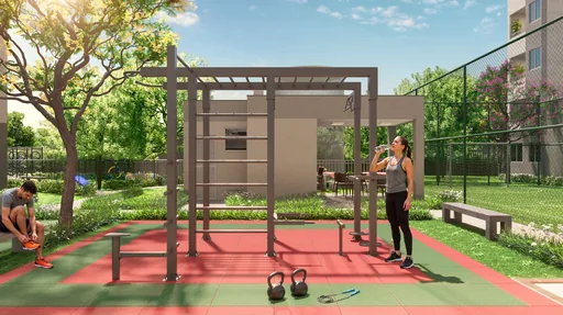 Area fitness outdoor condominio