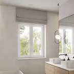 Banheiro render janela bancada