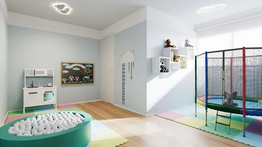 Brinquedoteca piscina bolinhas cama elastica