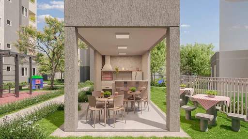 Churrasqueira area gourmet condominio