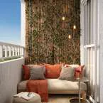 Varanda decorada render ambientacao