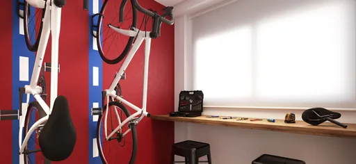 Bicicletario oficina manutencao amenidade