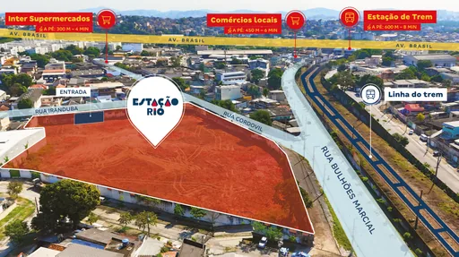 Mapa localizacao terreno estacao rio arredores