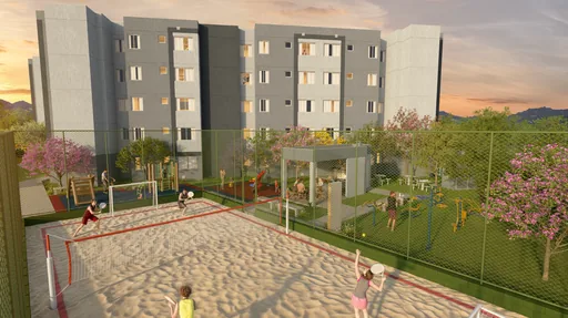 Render area lazer quadra areia playground
