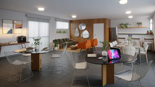 Salao coworking area comum render