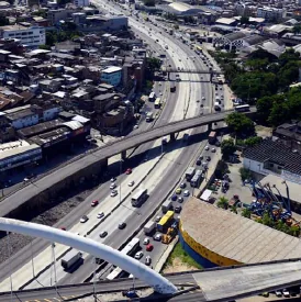 Vista aerea entorno viario regiao