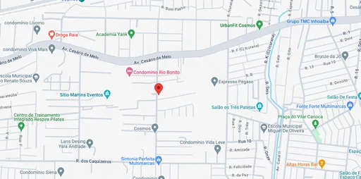 Mapa localizacao condominio rio bonito