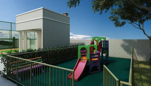 Playground infantil render condominio