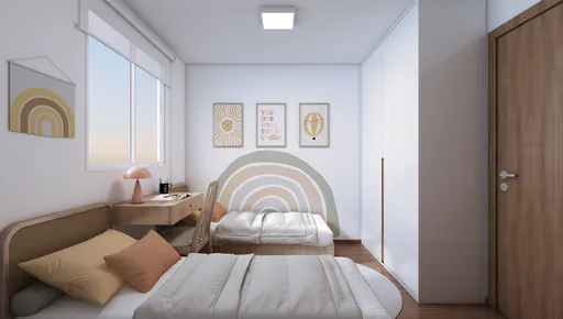 Render quarto infantil decorado