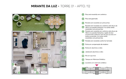 Planta apto 112 torre01 mirante da luz