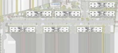 Implantacao lotes numerados empreendimento