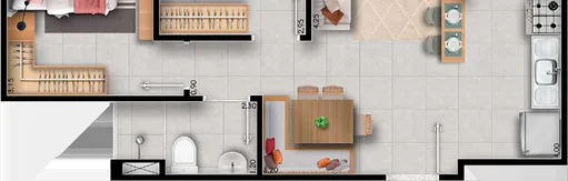 Planta baixa apartamento com medidas