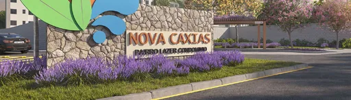 Render entrada condominio nova caxias