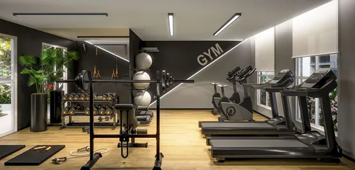 Academia fitness render empreendimento