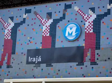 Estacao metro iraja proximidade