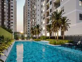 Piscina area lazer empreendimento