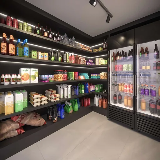 Render mercadinho conveniencia amenidade