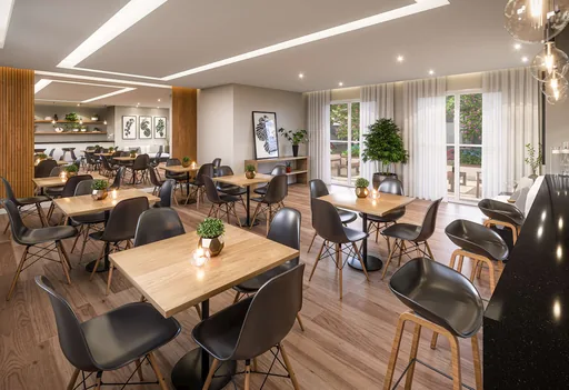 Salao festas cafe area comum render