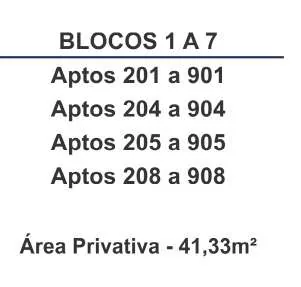 Tabela blocos apartamentos area privativa 2