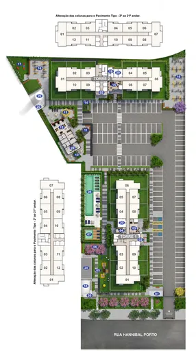 Implantacao torres amenidades numeradas