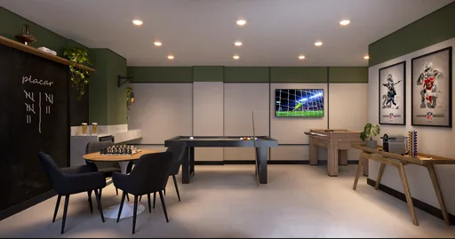 Salao jogos sinuca pebolim amenidade