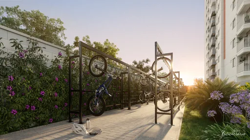Bicicletario area comum condominio