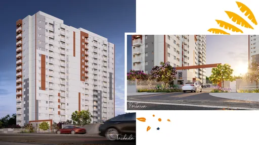 Fachada portaria render empreendimento