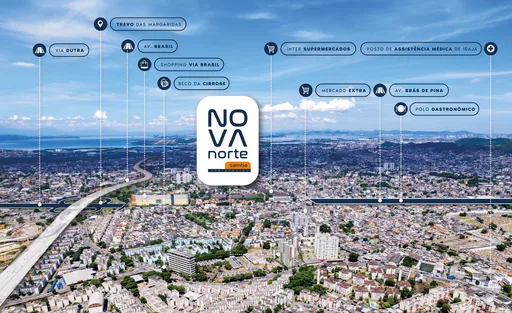 Mapa aereo localizacao entorno nova norte