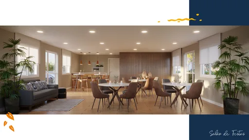 Salao de festas render area comum