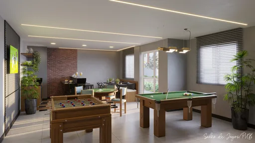 Salao de jogos pub render amenidade