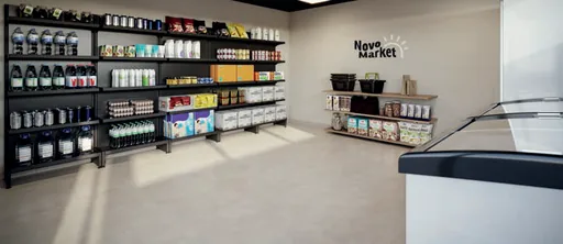 Render mercado interno amenidade comercial