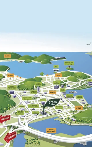Mapa localizacao novolar green life niteroi