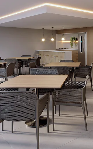 Render salao festas mesas cadeiras