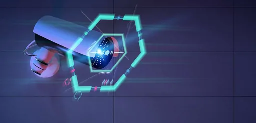 Camera seguranca tecnologia ilustracao