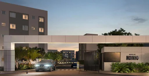Render entrada portaria condominio moinho