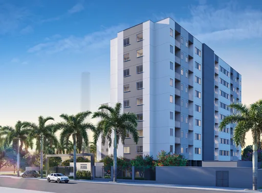 Fachada render edificio residencial penha