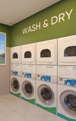 Lavanderia coletiva amenidade condominio