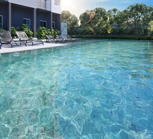 Piscina area lazer condominio