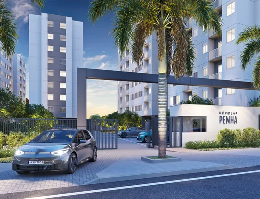 Render fachada entrada portaria novolar penha