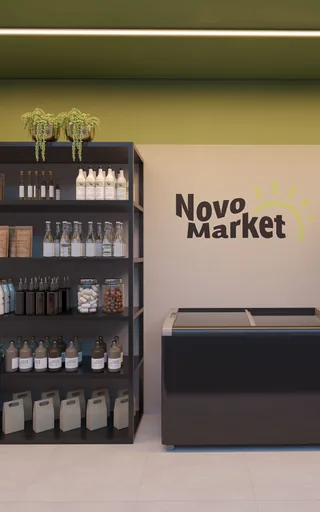 Render mercado interno amenidade empreendimento