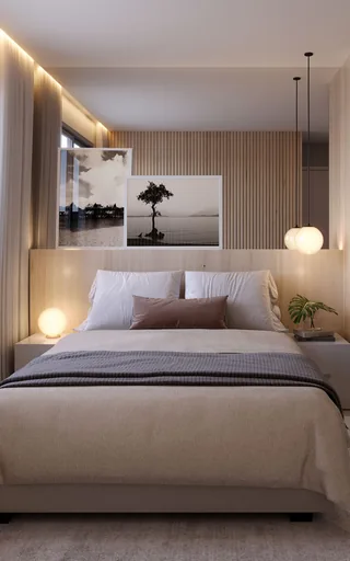 Render quarto suite decorado