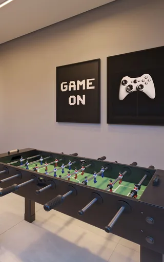 Sala jogos pebolim amenidade