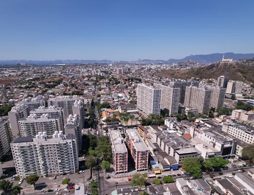 Vista aerea bairro entorno empreendimento