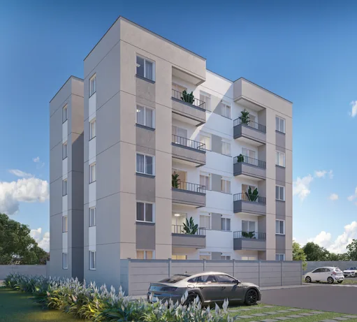 Fachada edificio render noturno