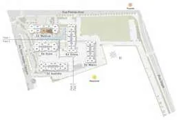 Implantacao terreno edificios ruas