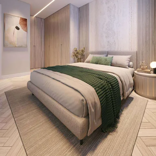 Render quarto suite decorado