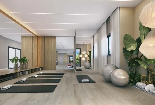 Sala yoga pilates amenidade condominio
