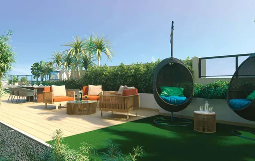 Terraco area lazer cadeiras suspensas deck